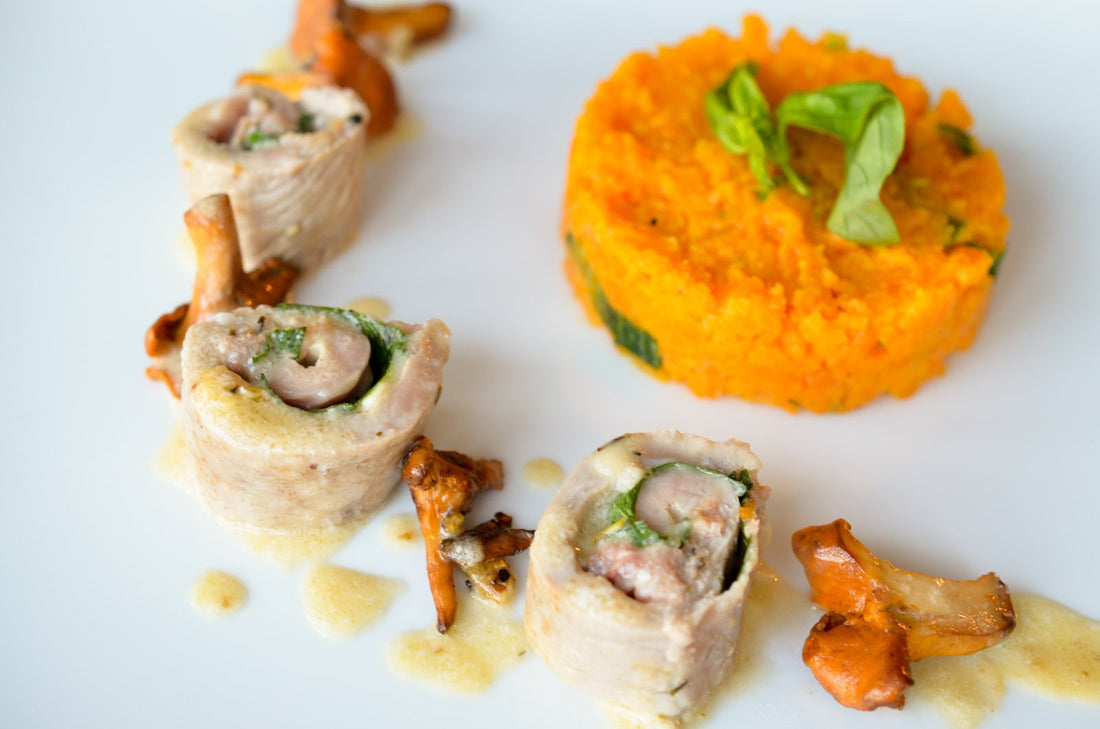 À table ! / Céline Rivier - Roulés de veau cantal et jambon cru