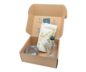 Kit :1 sachet NECENSE Ginger Beer BIO sans alcool + 1 entonnoir filtrant + une bouteille