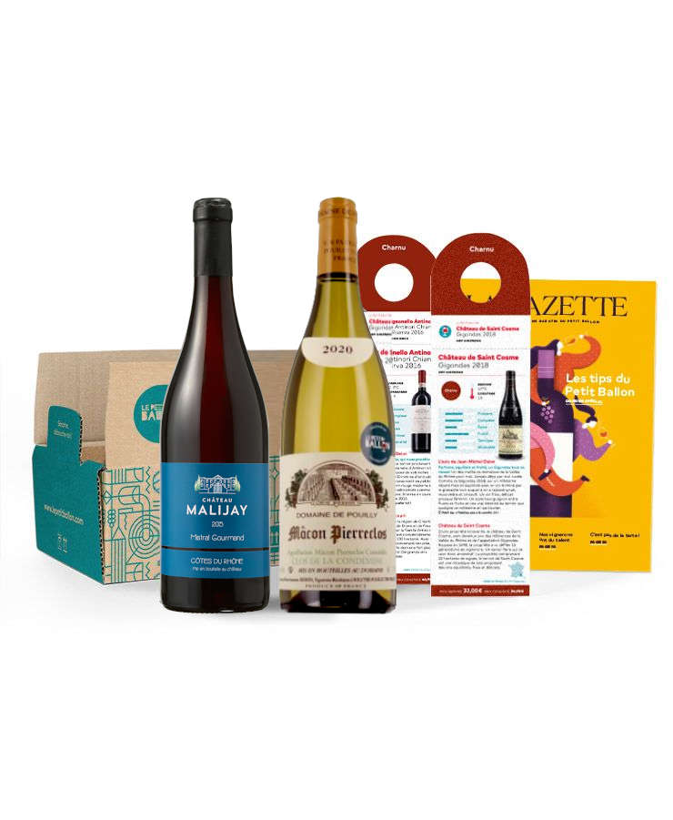 Box Petits Curieux anniversaire, blanc & rouge