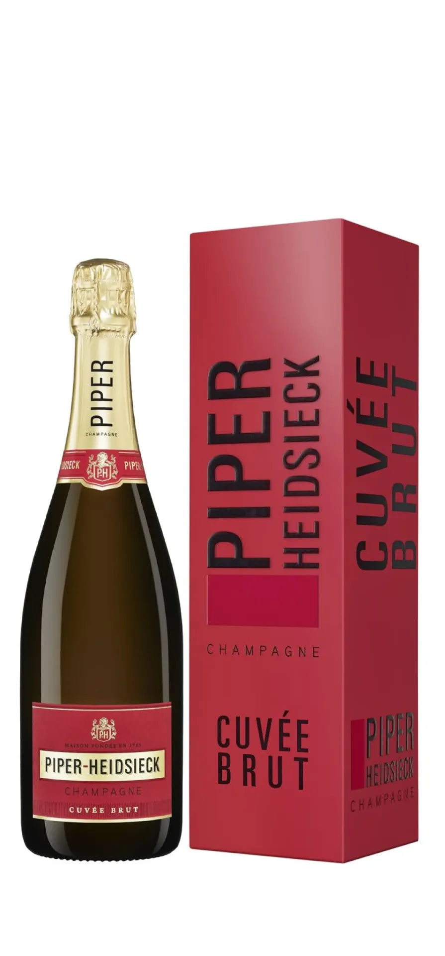 Champagne Piper-Heidsieck - Cuvée Brut & étui - AOP Champagne - Blanc